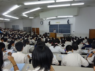 直前の学年集会