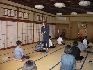 体験しました! 座禅
