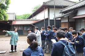 野田研修 中1野田研修の現地での取り組み