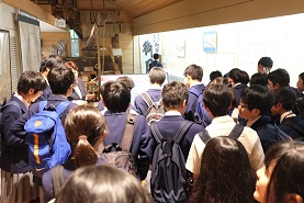 野田研修 中1野田研修の現地での取り組み