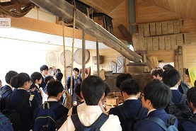 野田研修 中1野田研修の現地での取り組み
