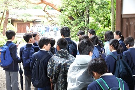 野田研修 中1野田研修の現地での取り組み