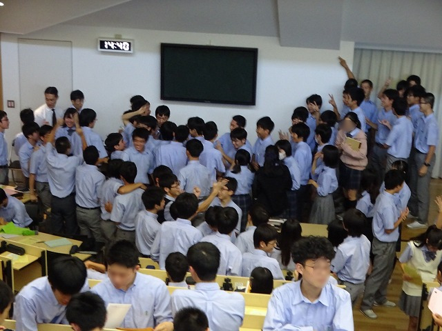 結団式後の帰りの新幹線争奪戦