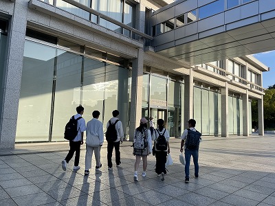 平和記念資料館での研修