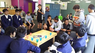 NZ生徒との談笑