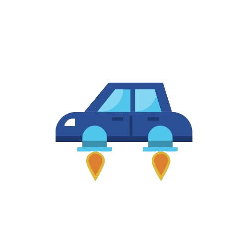 未来の空飛ぶ車です