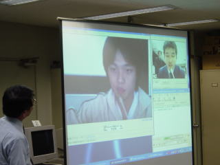 Singapore student on screen