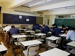 studying in the classroom