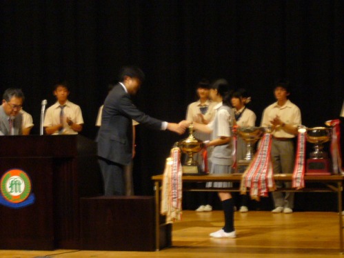 Junior high opening ceremony