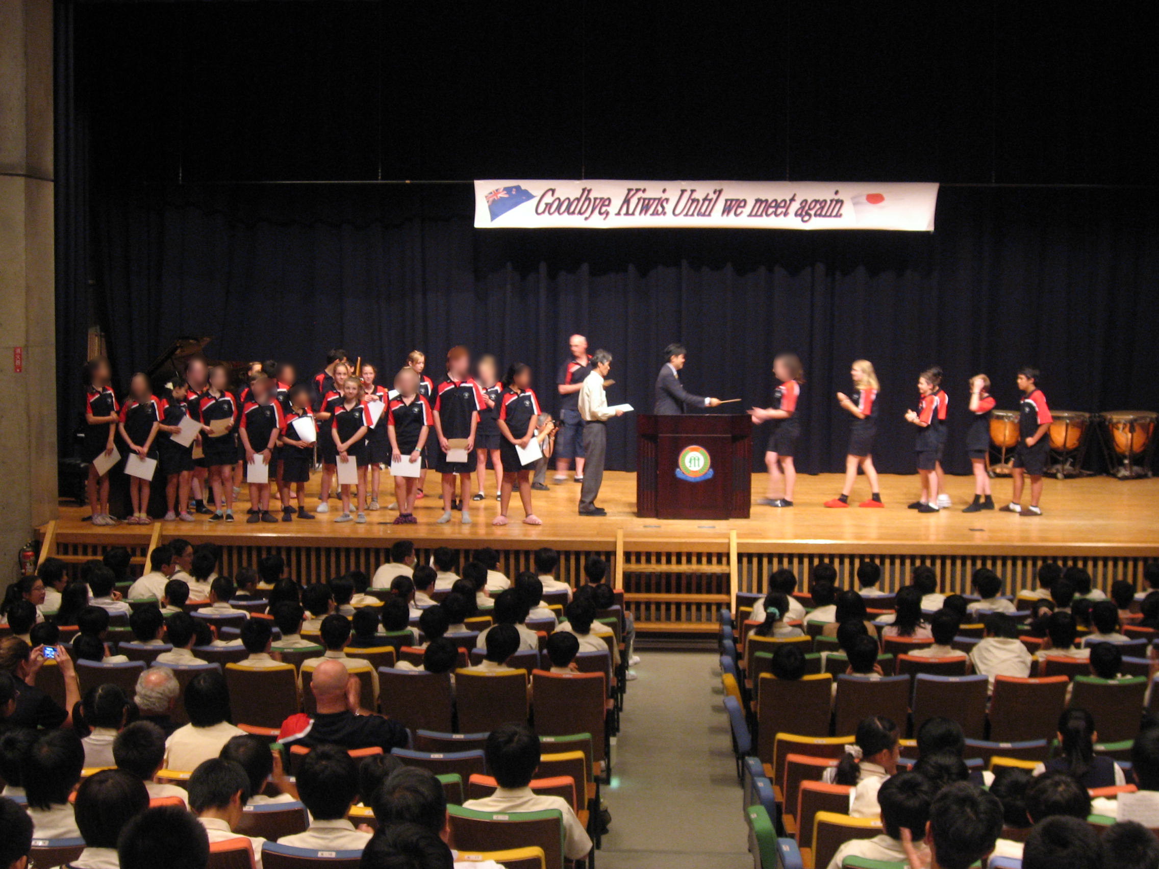 Farewell Ceremony for NZ students