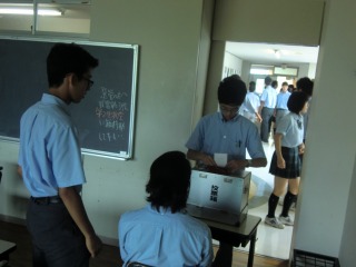 The Election of the student council in high school