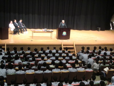 Senior high term end ceremony
