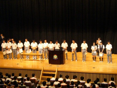 Opening ceremony （Junior high）