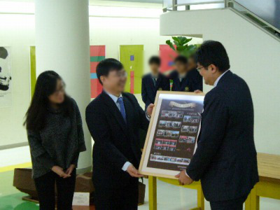 Welcoming ceremony for the students from Beijin