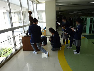 中１学校探検