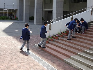 中１学校探検