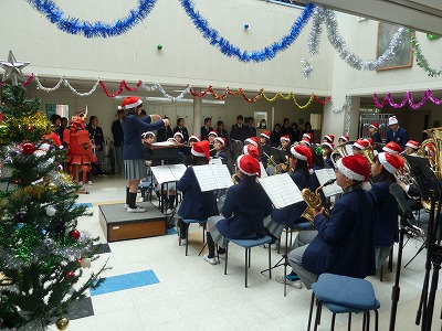 中学吹奏楽部クリスマスコンサート