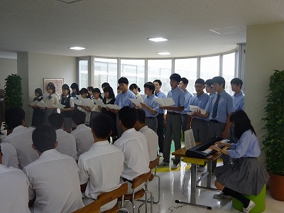 Welcome ceremony for the students from Singapore