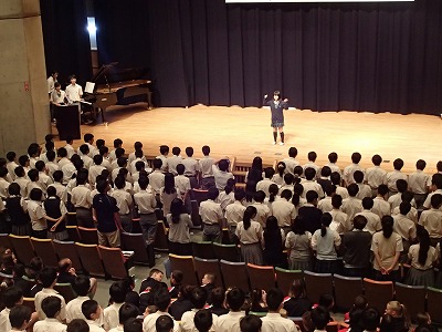 Welcome ceremony for the NZ students