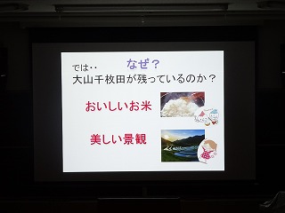 大山千枚田について