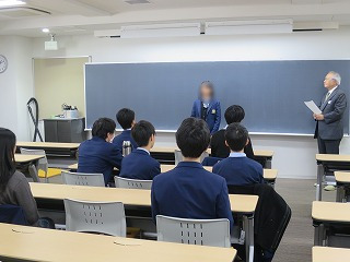 代表生徒のあいさつ