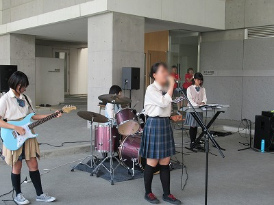A mini concert performed by the light music club
